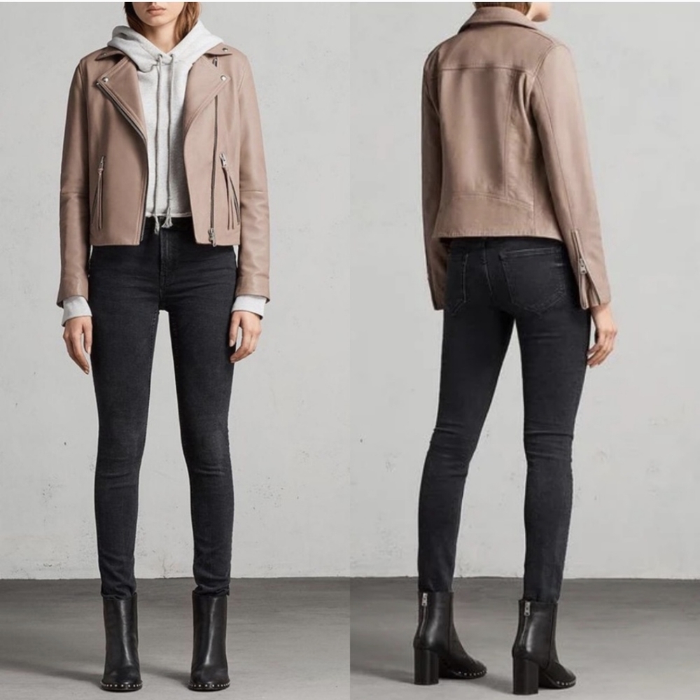 COPY - All Saints Dalbly Jacket NWT Nude Pink